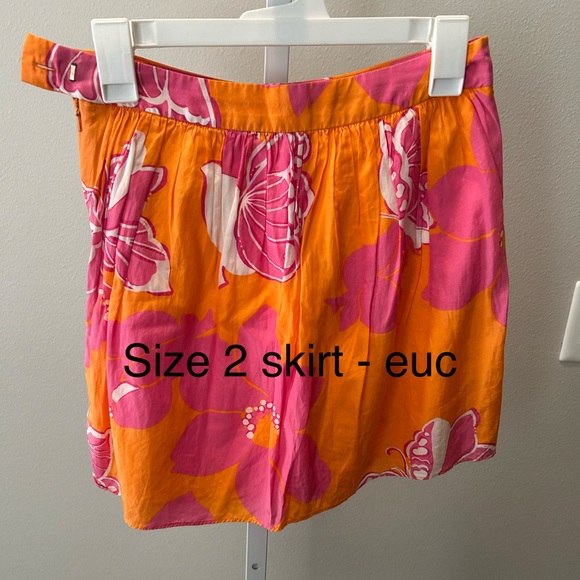 Lilly Pulitzer Dresses & Skirts - Lilly Pulitzer size 2 skirt orange pink 
Excellent used condition!